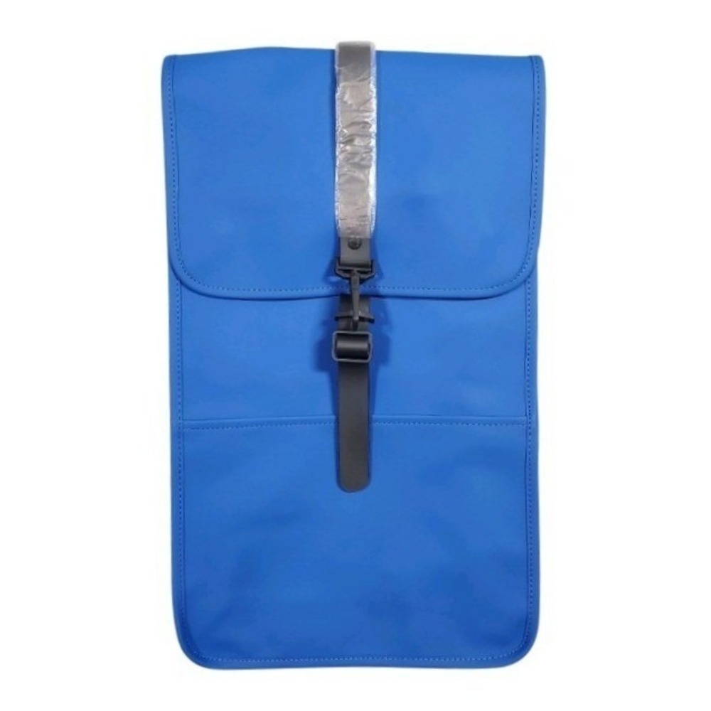 RAINS Backpack‎ W3 Full Size Blue Waves Waterproof Laptop School Commuter Work